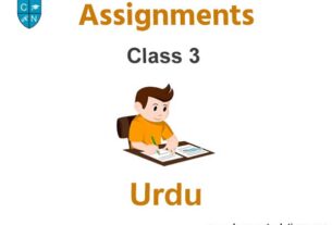 Class 3 Urdu Assignments