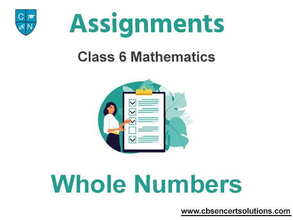 Class 6 Mathematics Whole Numbers Assignments