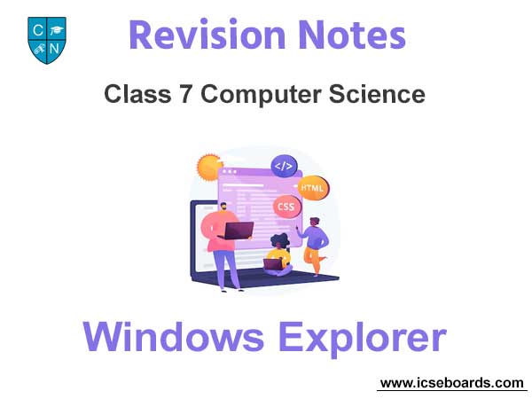 Windows Explorer Class 7 Computer Science