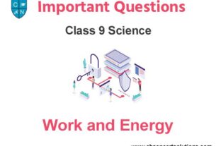 Work and Energy Class 9