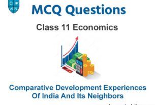 MCQ Class 11 Economics Chapter 10 Comparative development Experiences Of India and Its Neighbors