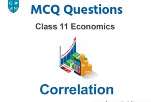 Correlation MCQ Questions for Class 11 Economics with Answers