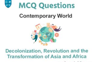 Decolonization Revolution and the Transformation of Asia and Africa MCQ Questions