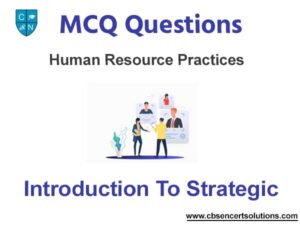 Introduction To Strategic HRM MCQ Questions With Answers