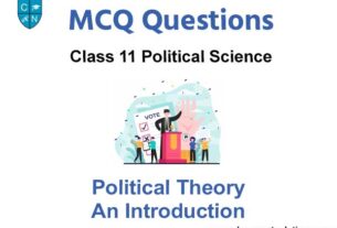 MCQ Class 11 Political Science Chapter 1 Political Theory An Introduction