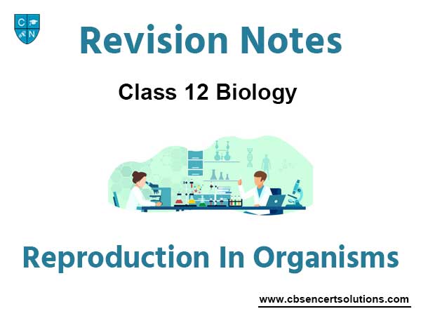 Reproduction in Organisms Class 12 Biology