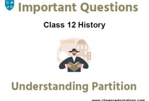 Understanding Partition Class 12 History Important Questions