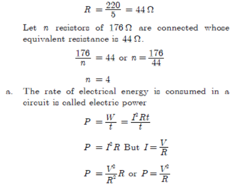 Electricity Class 10 Science Important Questions
