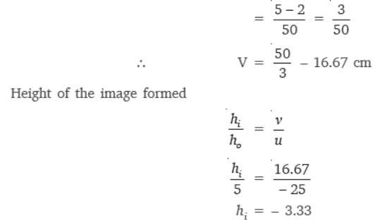 Light Reflection and Refraction Class 10 Science Important Questions