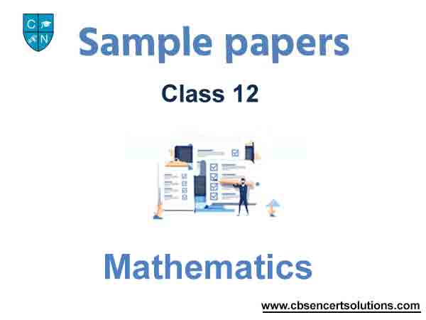 Class 12 Mathematics Sample Paper