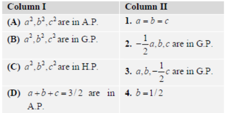 MCQ Questions for Class 11 Sequences and Series with Answers