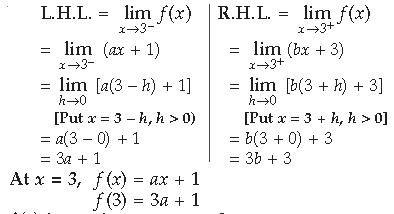 Continuity and Differentiability Class 12 Mathematics Important Questions