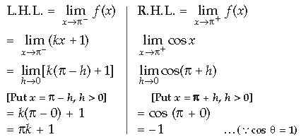 Continuity and Differentiability Class 12 Mathematics Important Questions