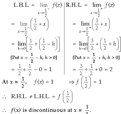 Continuity and Differentiability Class 12 Mathematics Important Questions