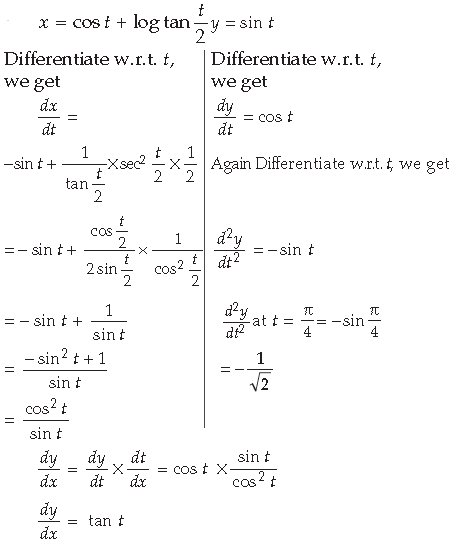 Continuity and Differentiability Class 12 Mathematics Important Questions