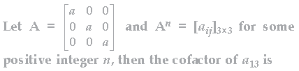 MCQ Question for Class 12 Mathematics Chapter Chapter 4 Determinants