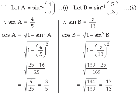 Inverse Trigonometric Functions Class 12 Mathematics Important Questions