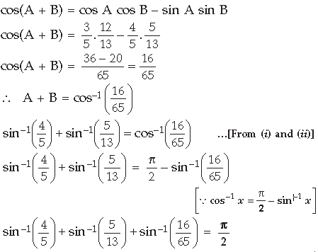 Inverse Trigonometric Functions Class 12 Mathematics Important Questions