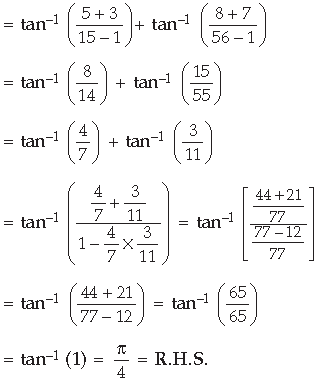 Inverse Trigonometric Functions Class 12 Mathematics Important Questions