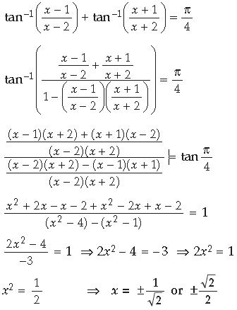 Inverse Trigonometric Functions Class 12 Mathematics Important Questions