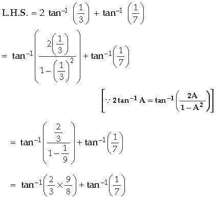 Inverse Trigonometric Functions Class 12 Mathematics Important Questions