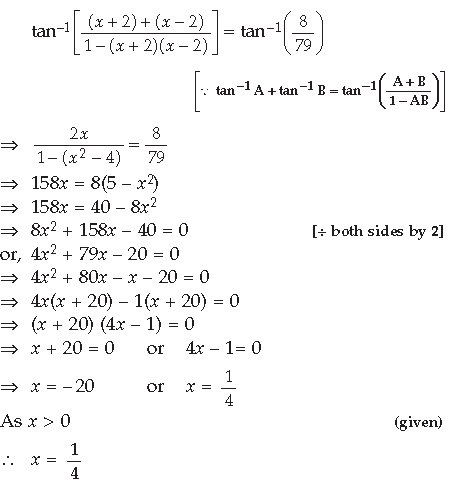 Inverse Trigonometric Functions Class 12 Mathematics Important Questions