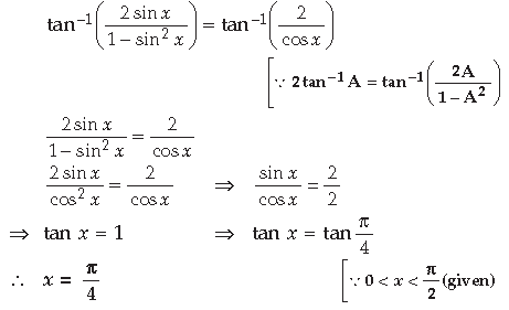 Inverse Trigonometric Functions Class 12 Mathematics Important Questions