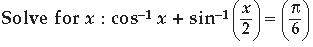 Inverse Trigonometric Functions Class 12 Mathematics Important Questions