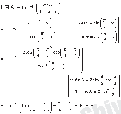 Inverse Trigonometric Functions Class 12 Mathematics Important Questions