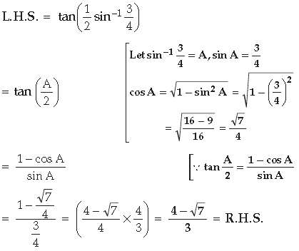 Inverse Trigonometric Functions Class 12 Mathematics Important Questions