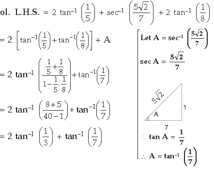 Inverse Trigonometric Functions Class 12 Mathematics Important Questions