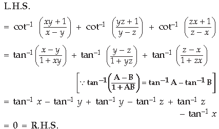 Inverse Trigonometric Functions Class 12 Mathematics Important Questions