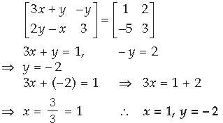 Matrices Class 12 Mathematics Important Questions