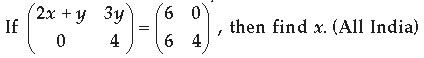 Matrices Class 12 Mathematics Important Questions