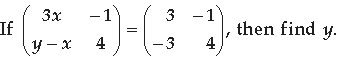 Matrices Class 12 Mathematics Important Questions