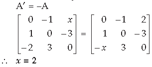 Matrices Class 12 Mathematics Important Questions