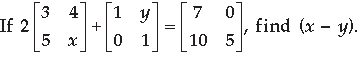 Matrices Class 12 Mathematics Important Questions