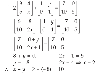 Matrices Class 12 Mathematics Important Questions