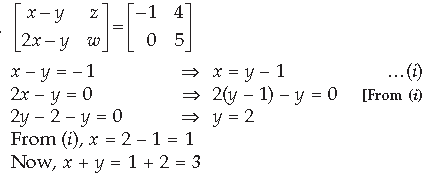 Matrices Class 12 Mathematics Important Questions