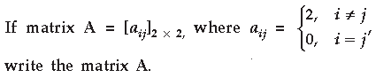 Matrices Class 12 Mathematics Important Questions