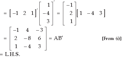 Matrices Class 12 Mathematics Important Questions