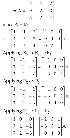 Matrices Class 12 Mathematics Important Questions