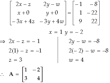 Matrices Class 12 Mathematics Important Questions