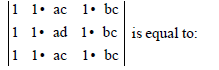 MCQ Question for Class 12 Mathematics Chapter 4 Determinants