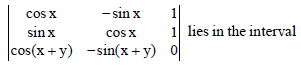 MCQ Question for Class 12 Mathematics Chapter 4 Determinants