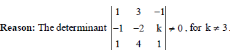 MCQ Question for Class 12 Mathematics Chapter 4 Determinants