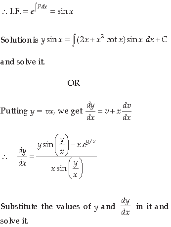 Class 12 Mathematics Sample Paper Term 2 With Solutions Set C