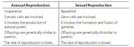 Reproduction In Organisms Class 12 Biology Important Questions